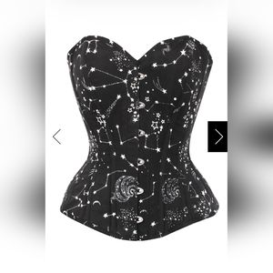 Black and White Astronomy Corset